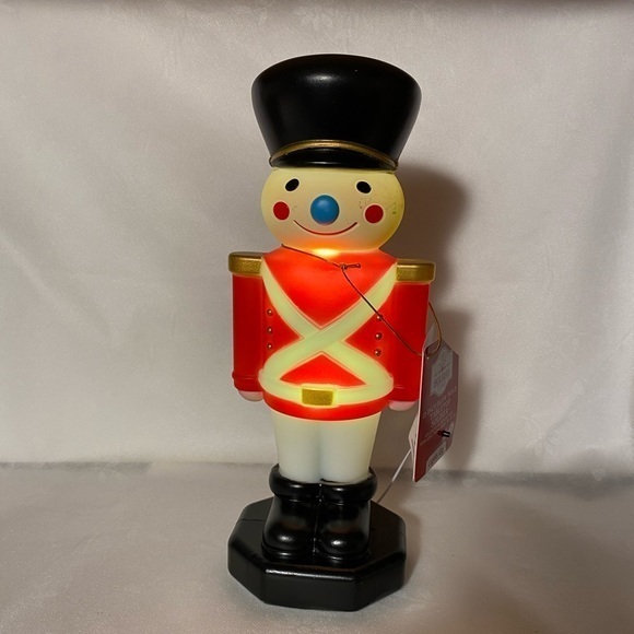 New Holiday Soldier Blow Mold Size 11” Table Top Lights Up‎ - Picture 1 of 10